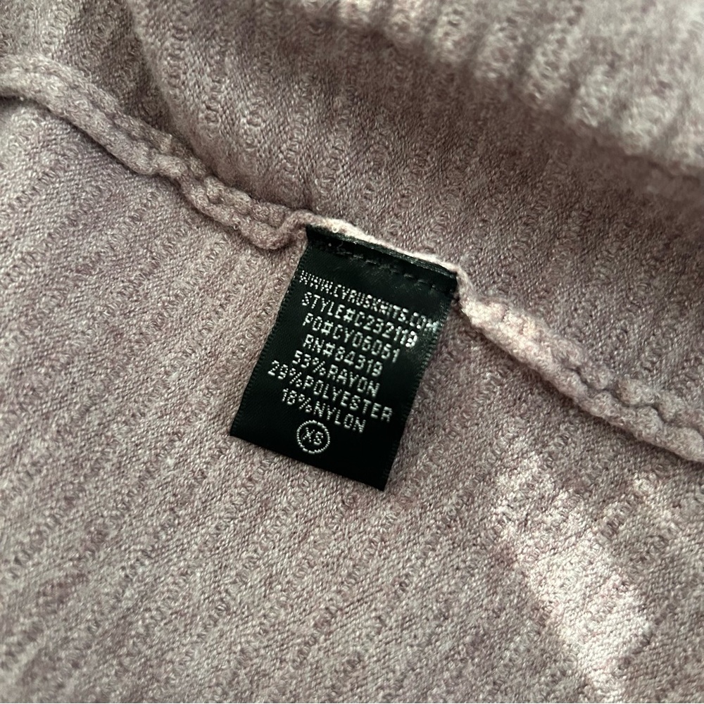 Cyrus Mauve Ribbed Cardigan - Picture 6 of 6